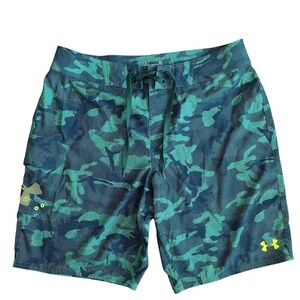 Under Armour Storm 1 Board Shorts Mens Size 36 Drawstring closure Loose Surfing
